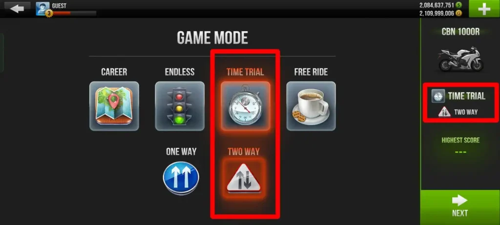 Traffic Rider Mod Apk Time Trail Game Mode